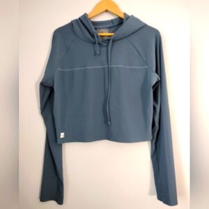 alyth 2x slate blue‎ crop cropped hoodie atheltic top